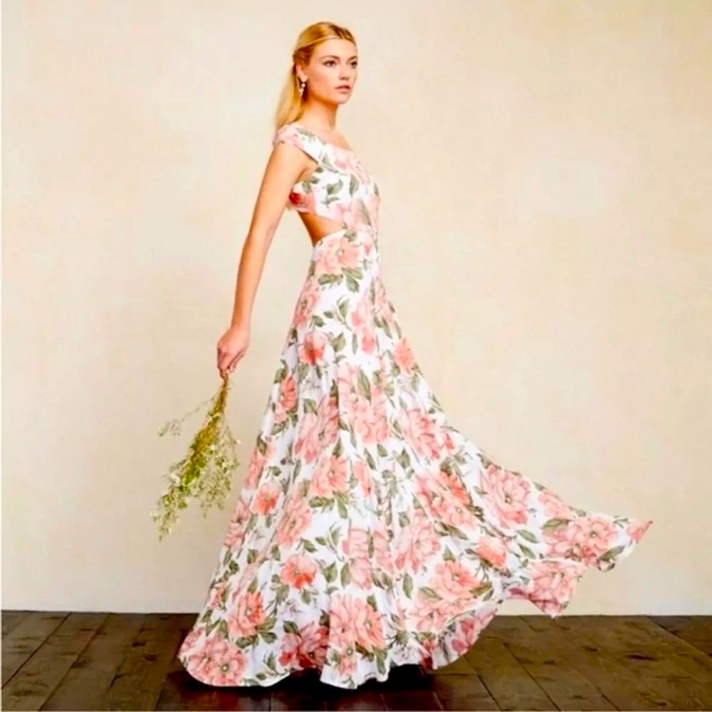 Reformation Floral Gown
